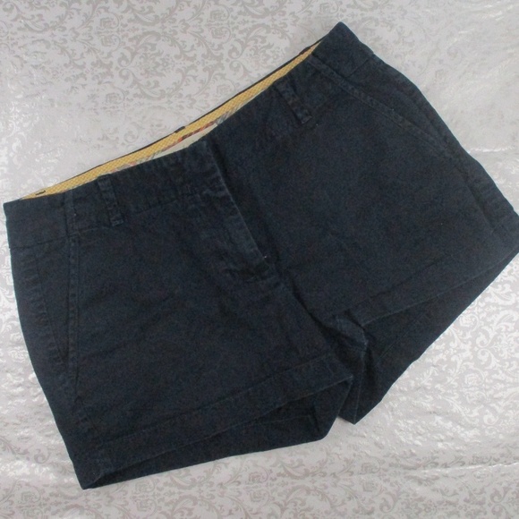 J. CREW Navy Blue Chino Shorts. Size 8 - Picture 3 of 7